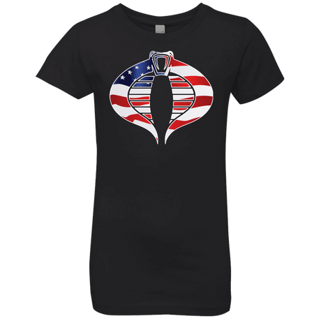 T-Shirts Black / YXS COBRA FLAG Girls Premium T-Shirt