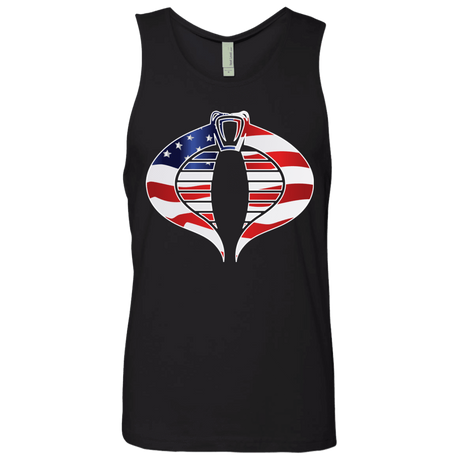 T-Shirts Black / Small COBRA FLAG Men's Premium Tank Top