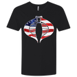 T-Shirts Black / X-Small COBRA FLAG Men's Premium V-Neck