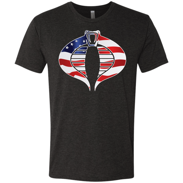 T-Shirts Vintage Black / Small COBRA FLAG Men's Triblend T-Shirt