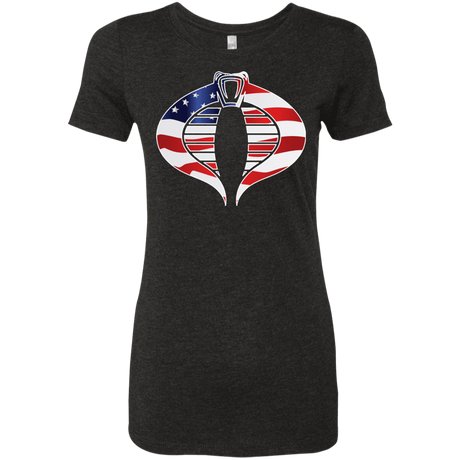 T-Shirts Vintage Black / Small COBRA FLAG Women's Triblend T-Shirt