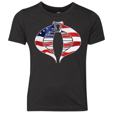 T-Shirts Vintage Black / YXS COBRA FLAG Youth Triblend T-Shirt