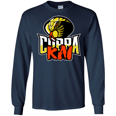 T-Shirts Navy / S COBRA KAI Men's Long Sleeve T-Shirt