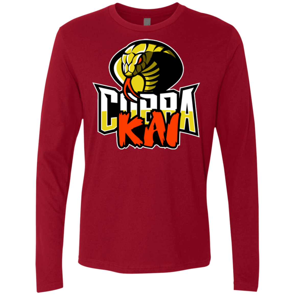 T-Shirts Cardinal / S COBRA KAI Men's Premium Long Sleeve