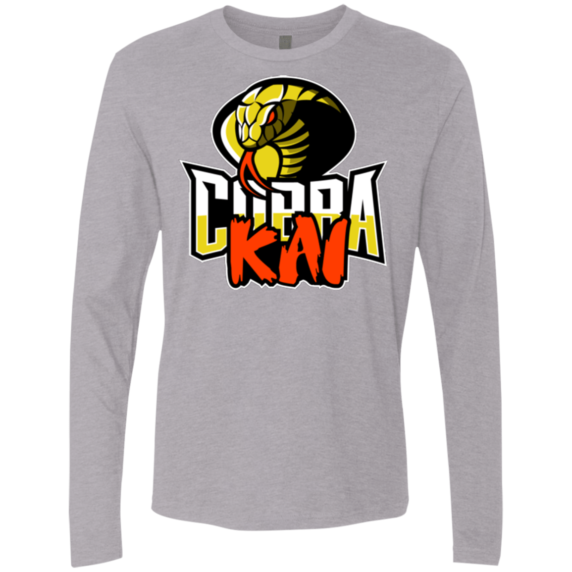 T-Shirts Heather Grey / S COBRA KAI Men's Premium Long Sleeve
