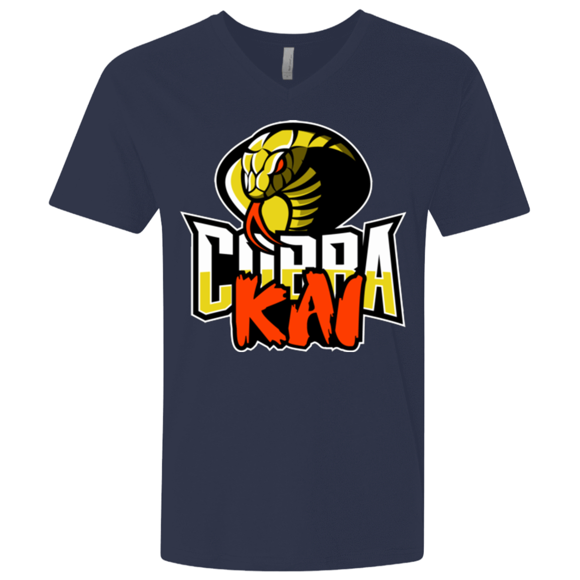 T-Shirts Midnight Navy / X-Small COBRA KAI Men's Premium V-Neck