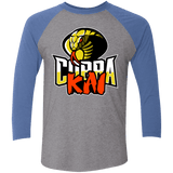 T-Shirts Premium Heather/Vintage Royal / X-Small COBRA KAI Men's Triblend 3/4 Sleeve