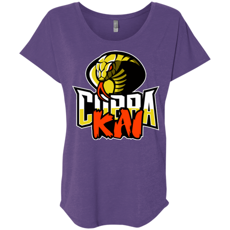 T-Shirts Purple Rush / X-Small COBRA KAI Triblend Dolman Sleeve