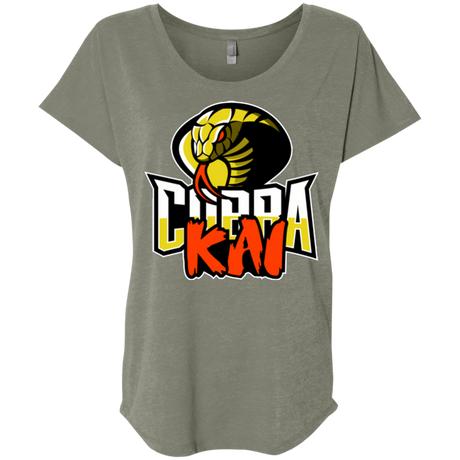 T-Shirts Venetian Grey / X-Small COBRA KAI Triblend Dolman Sleeve