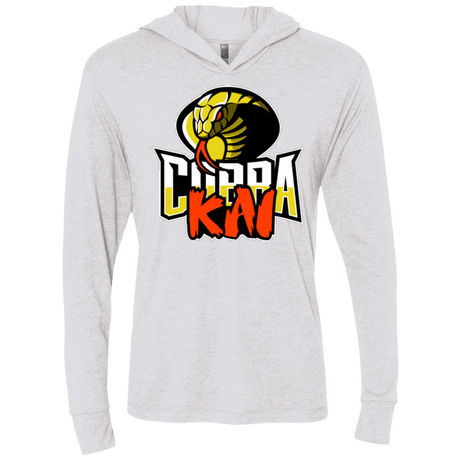 T-Shirts Heather White / X-Small COBRA KAI Triblend Long Sleeve Hoodie Tee