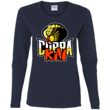 T-Shirts Navy / S COBRA KAI Women's Long Sleeve T-Shirt