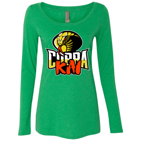 T-Shirts Envy / S COBRA KAI Women's Triblend Long Sleeve Shirt