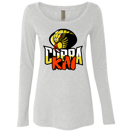 T-Shirts Heather White / S COBRA KAI Women's Triblend Long Sleeve Shirt