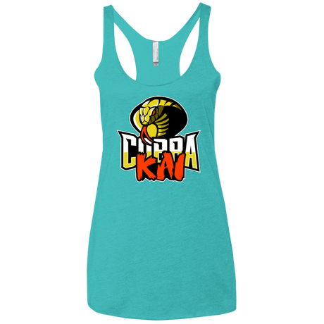 T-Shirts Tahiti Blue / X-Small COBRA KAI Women's Triblend Racerback Tank