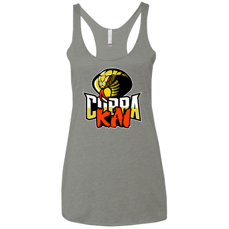 T-Shirts Venetian Grey / X-Small COBRA KAI Women's Triblend Racerback Tank