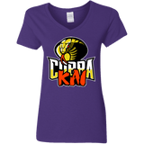 T-Shirts Purple / S COBRA KAI Women's V-Neck T-Shirt