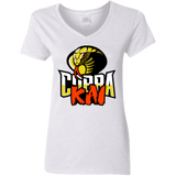 T-Shirts White / S COBRA KAI Women's V-Neck T-Shirt