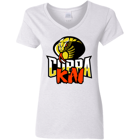 T-Shirts White / S COBRA KAI Women's V-Neck T-Shirt