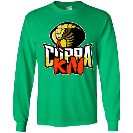 T-Shirts Irish Green / YS COBRA KAI Youth Long Sleeve T-Shirt