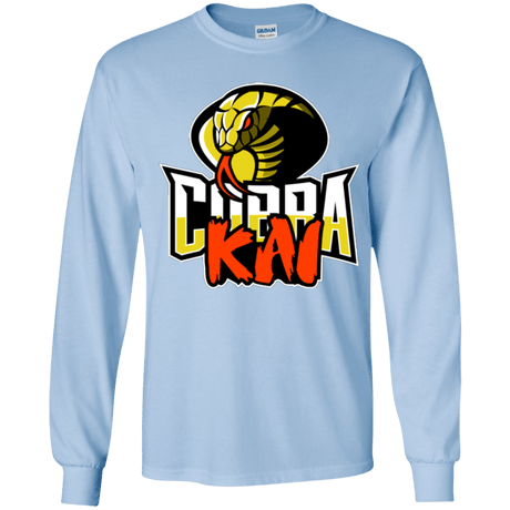 T-Shirts Light Blue / YS COBRA KAI Youth Long Sleeve T-Shirt