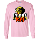 T-Shirts Light Pink / YS COBRA KAI Youth Long Sleeve T-Shirt
