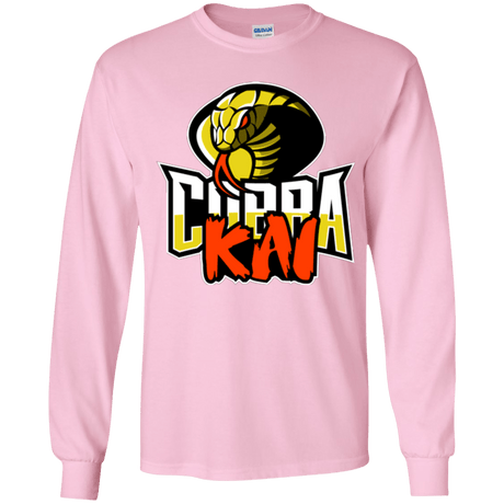 T-Shirts Light Pink / YS COBRA KAI Youth Long Sleeve T-Shirt