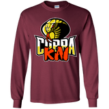 T-Shirts Maroon / YS COBRA KAI Youth Long Sleeve T-Shirt