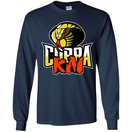 T-Shirts Navy / YS COBRA KAI Youth Long Sleeve T-Shirt