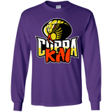 T-Shirts Purple / YS COBRA KAI Youth Long Sleeve T-Shirt