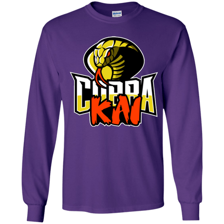 T-Shirts Purple / YS COBRA KAI Youth Long Sleeve T-Shirt