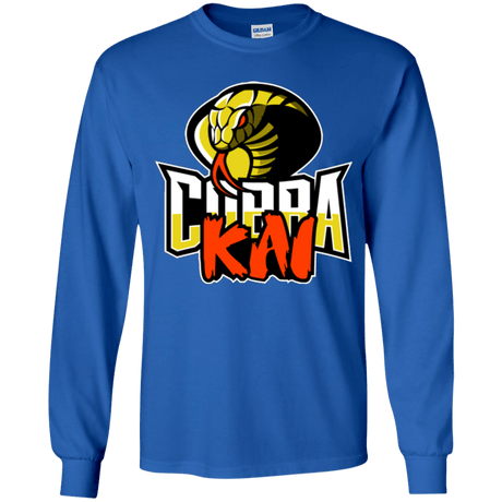 T-Shirts Royal / YS COBRA KAI Youth Long Sleeve T-Shirt