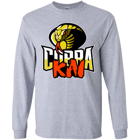 T-Shirts Sport Grey / YS COBRA KAI Youth Long Sleeve T-Shirt