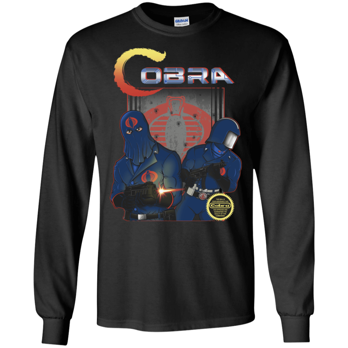 T-Shirts Black / S COBRA Men's Long Sleeve T-Shirt