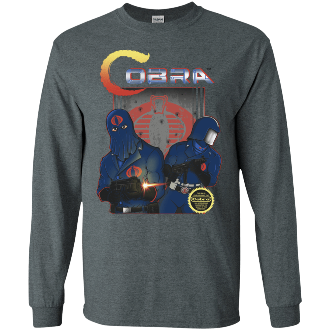 T-Shirts Dark Heather / S COBRA Men's Long Sleeve T-Shirt