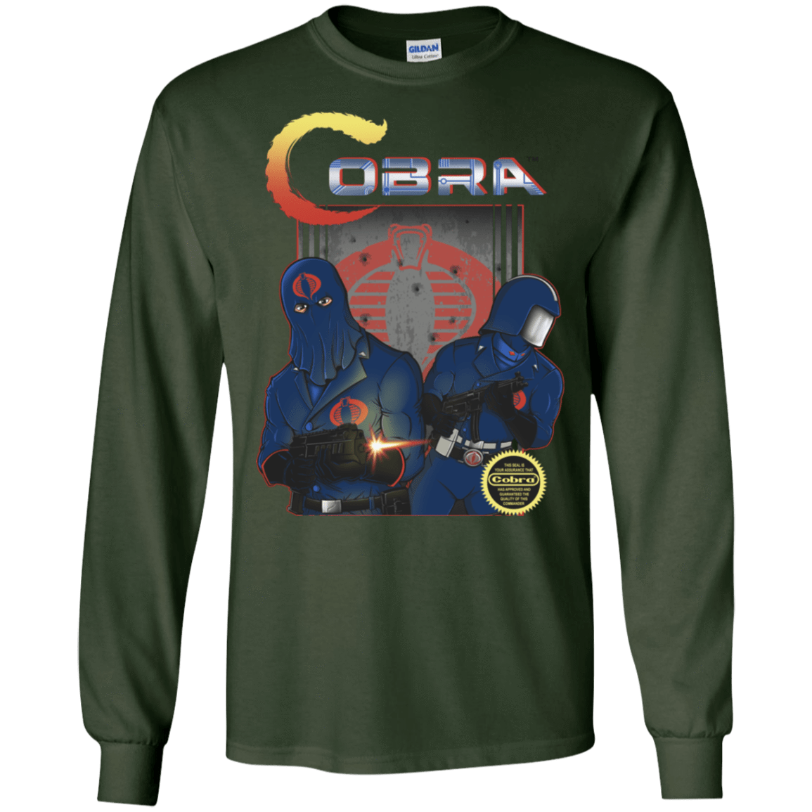 T-Shirts Forest Green / S COBRA Men's Long Sleeve T-Shirt