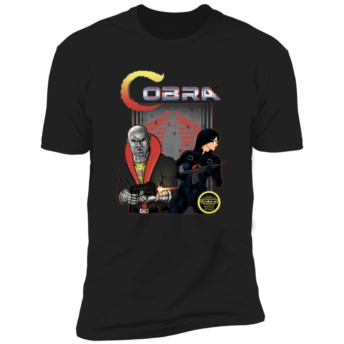 T-Shirts Black / X-Small Cobra Men's Premium T-Shirt
