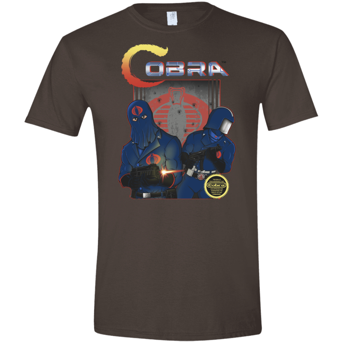 T-Shirts Dark Chocolate / S COBRA Men's Semi-Fitted Softstyle