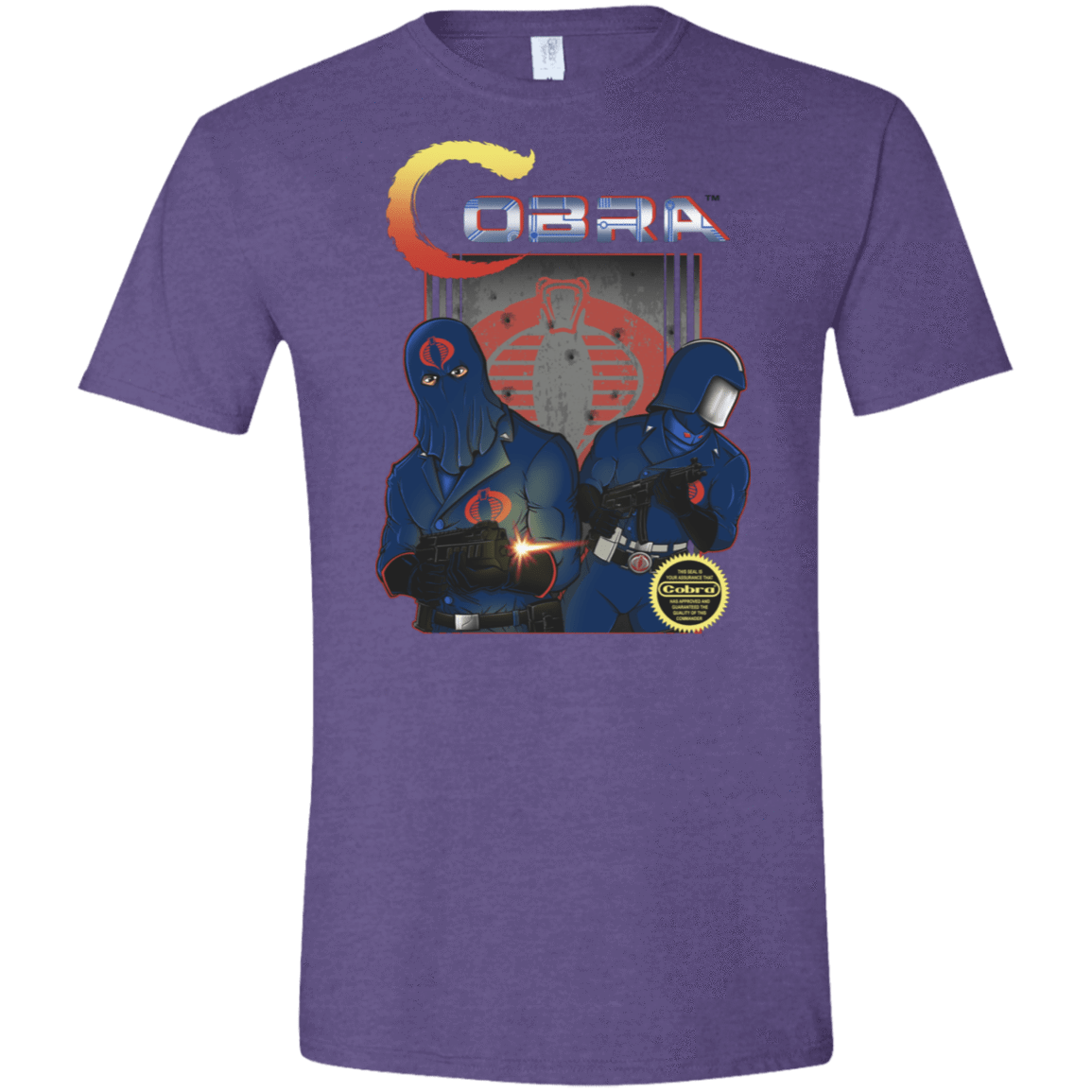 T-Shirts Heather Purple / S COBRA Men's Semi-Fitted Softstyle