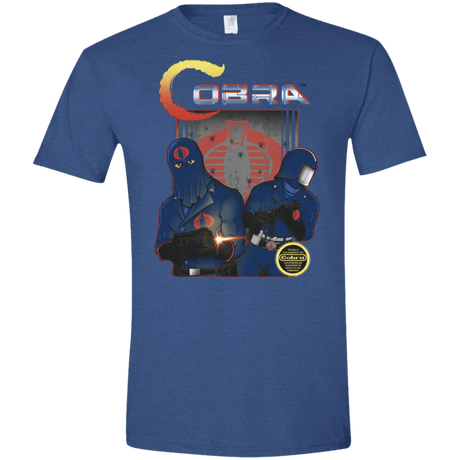 T-Shirts Heather Royal / X-Small COBRA Men's Semi-Fitted Softstyle