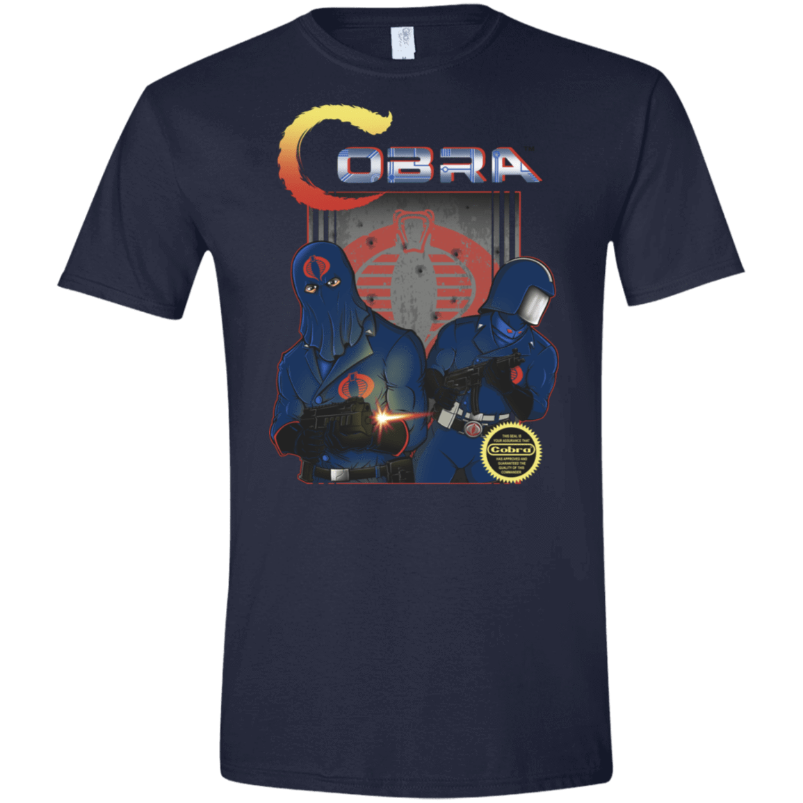 T-Shirts Navy / X-Small COBRA Men's Semi-Fitted Softstyle