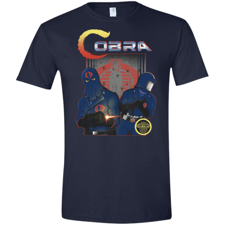 T-Shirts Navy / X-Small COBRA Men's Semi-Fitted Softstyle