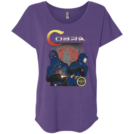 T-Shirts Purple Rush / X-Small COBRA Triblend Dolman Sleeve