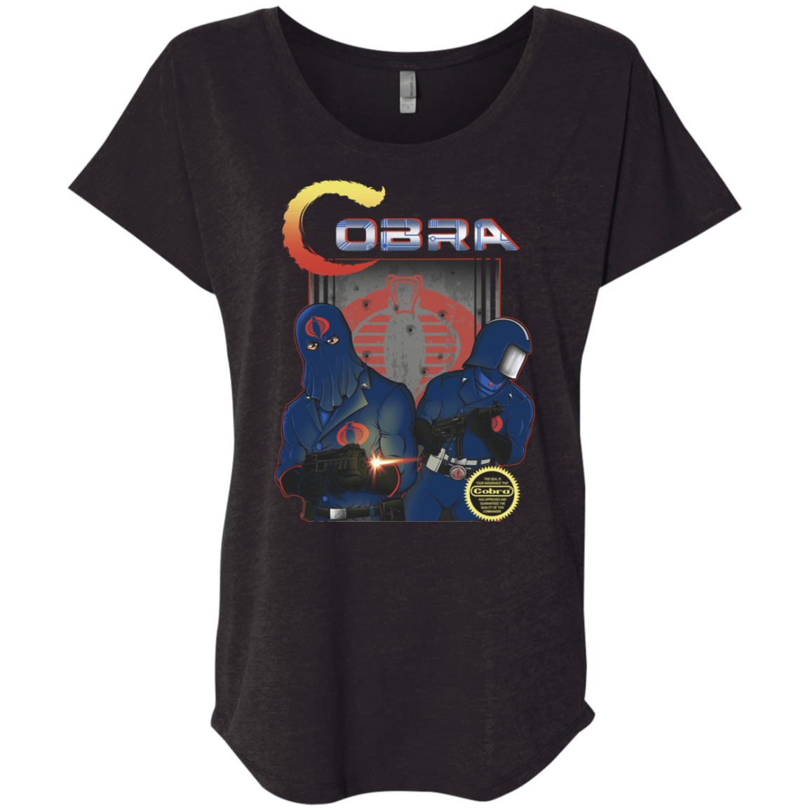 T-Shirts Vintage Black / X-Small COBRA Triblend Dolman Sleeve