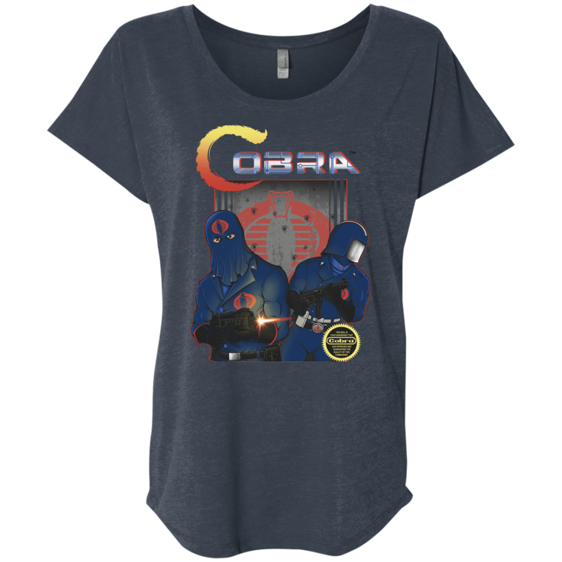 T-Shirts Vintage Navy / X-Small COBRA Triblend Dolman Sleeve