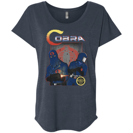 T-Shirts Vintage Navy / X-Small COBRA Triblend Dolman Sleeve