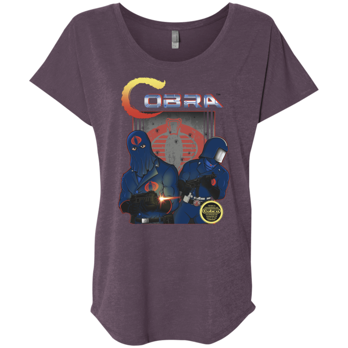 T-Shirts Vintage Purple / X-Small COBRA Triblend Dolman Sleeve