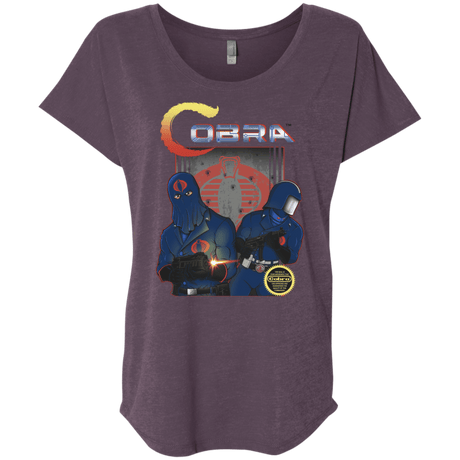 T-Shirts Vintage Purple / X-Small COBRA Triblend Dolman Sleeve