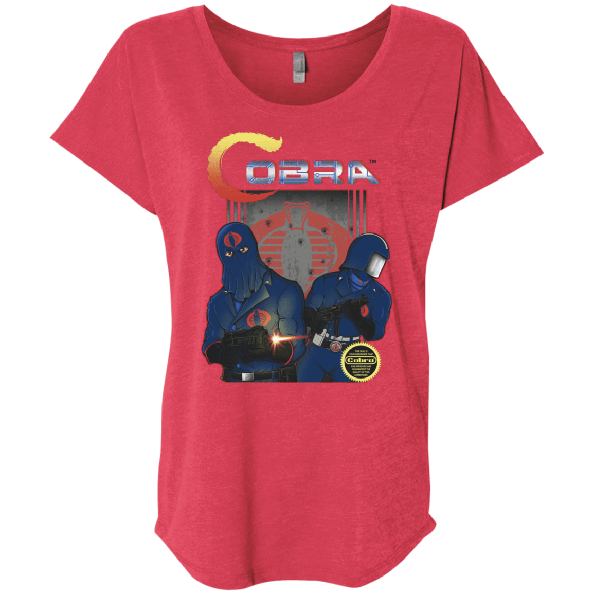 T-Shirts Vintage Red / X-Small COBRA Triblend Dolman Sleeve