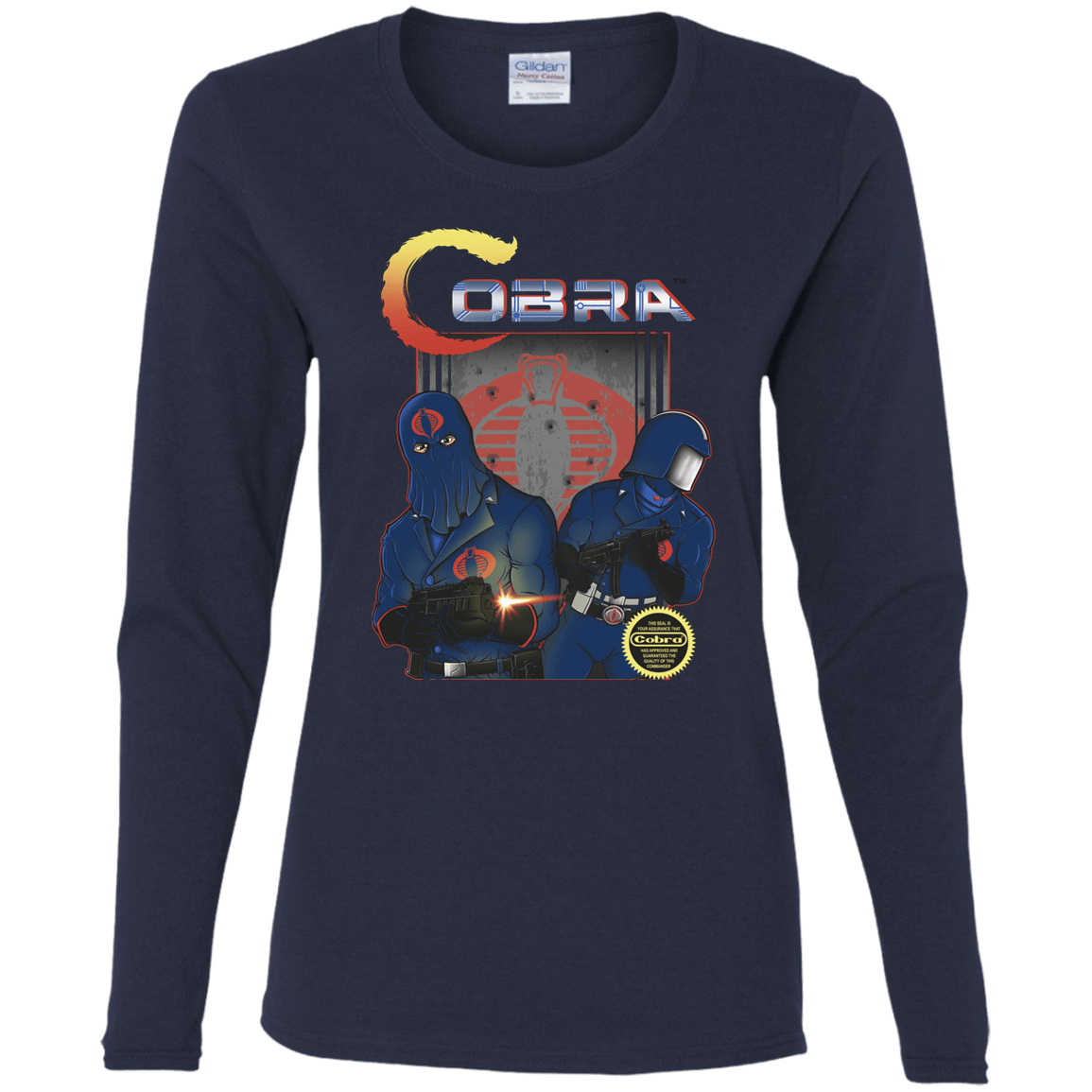 T-Shirts Navy / S COBRA Women's Long Sleeve T-Shirt