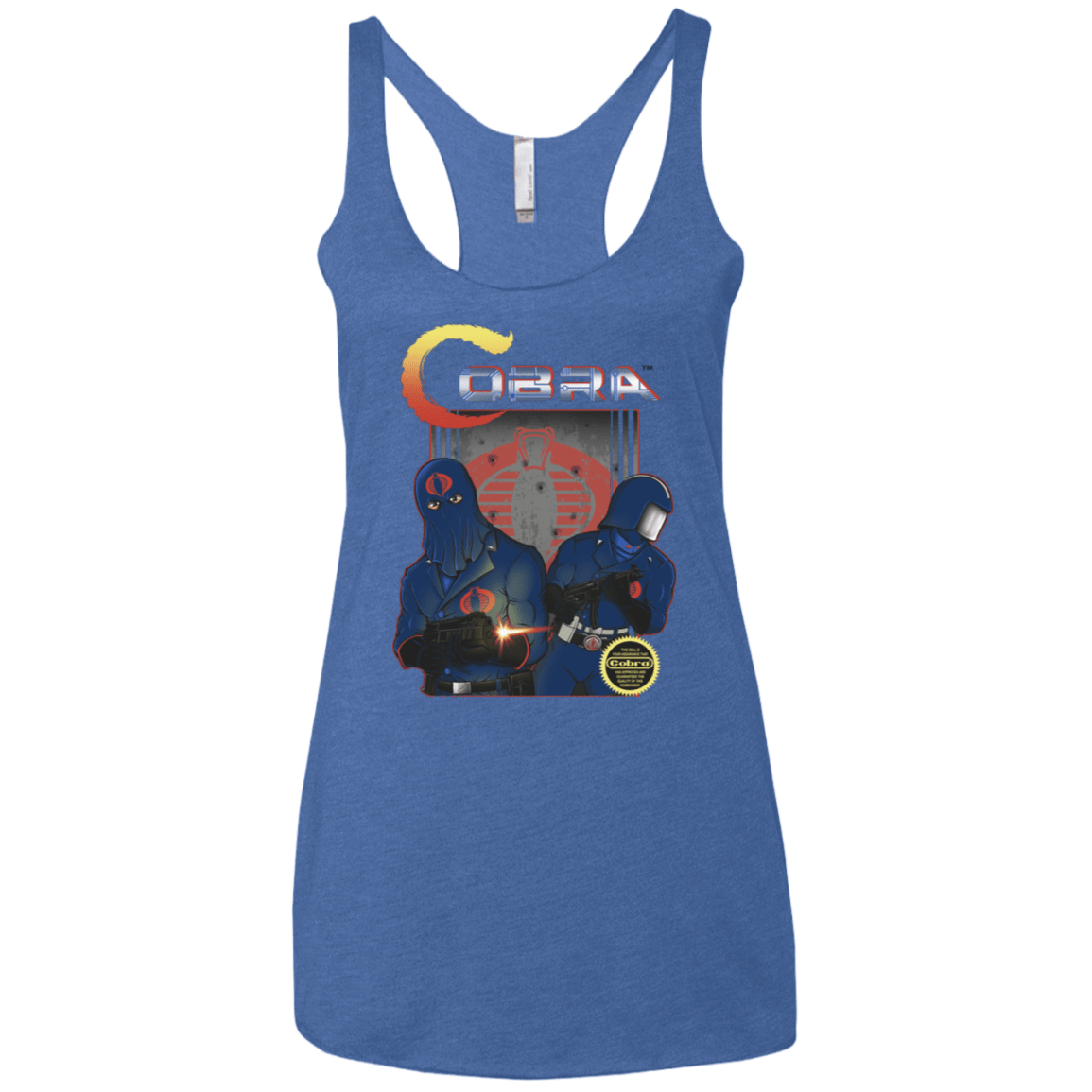 T-Shirts Vintage Royal / X-Small COBRA Women's Triblend Racerback Tank